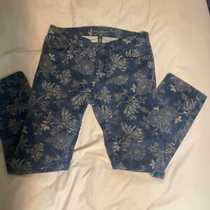 Floral Ralph Lauren Blue Jeans